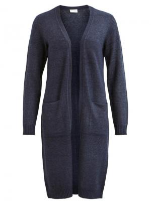 VIRIL LONG L-S KNIT CARDIGAN Total Eclipse/M