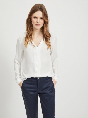 VILUCY L-S SHIRT - NOOS Snow White