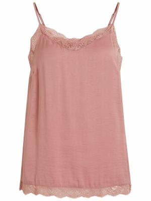 VICAVA LACE SINGLET - NOOS Ash Rose