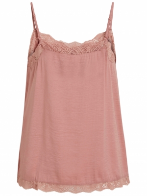 VICAVA LACE SINGLET - NOOS Ash Rose