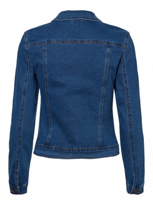 VMHOT SOYA LS DENIM JACKET MIX Medium Blue Den
