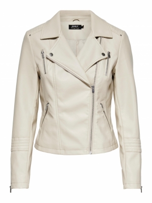 onlGEMMA FAUX LEATHER BIKER OT Peyote