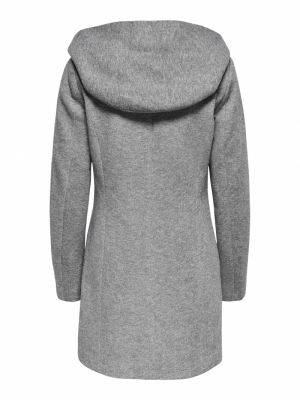 ONLSEDONA LIGHT COAT OTW NOOS Light Grey Mela