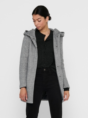 ONLSEDONA LIGHT COAT OTW NOOS Light Grey Mela