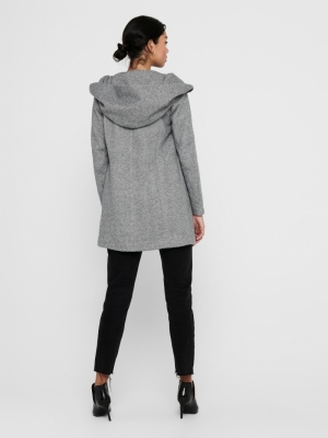 ONLSEDONA LIGHT COAT OTW NOOS Light Grey Mela