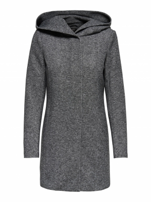 ONLSEDONA LIGHT COAT OTW NOOS Dark Grey Melan