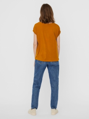 VMAVA PLAIN SS TOP GA NOOS Buckthorn Brown