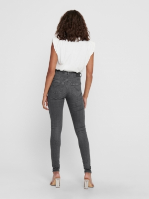 ONLPAOLA HIGHWAIST SK JEA BB A Grey Denim