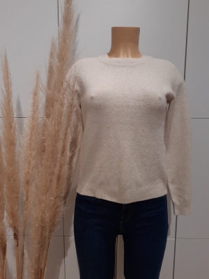 VMDOFFY LS O-NECK BLOUSE GA NO Birch/MELANGE