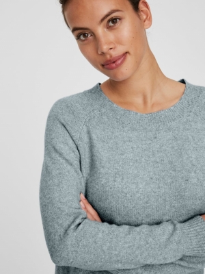 VMDOFFY LS O-NECK BLOUSE GA NO North Atlantic/