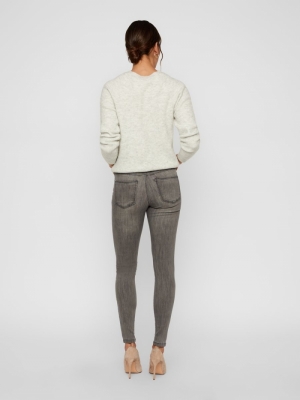 VMTANYA MR S PIPING JEANS VI20 Light Grey Deni