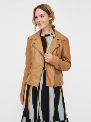 VMULTRAMALOU SHORT COATED JACK Tobacco Brown
