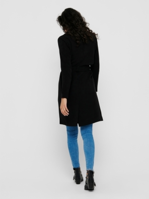 ONLPENELOPE WRAP COAT CC OTW Black