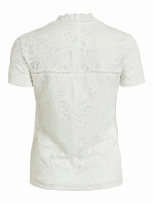 VISTASIA LACE S-S TOP - NOOS Cloud Dancer