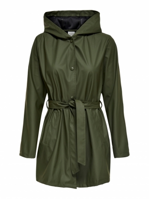 JDYSHELBY BELT RAINCOAT OTW NO Forest Night