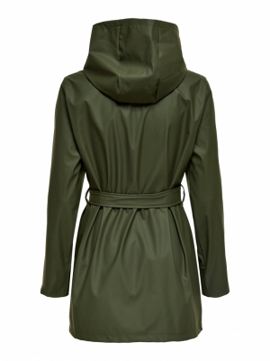 JDYSHELBY BELT RAINCOAT OTW NO Forest Night