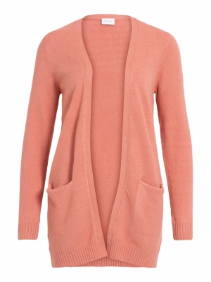 VIRIL OPEN L-S KNIT CARDIGAN- Desert Sand/MEL