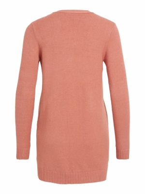 VIRIL OPEN L-S KNIT CARDIGAN- Desert Sand/MEL
