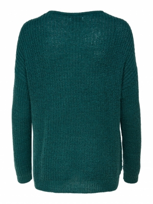 JDYNEW MEGAN L-S PULLOVER KNT Atlantic Deep/W