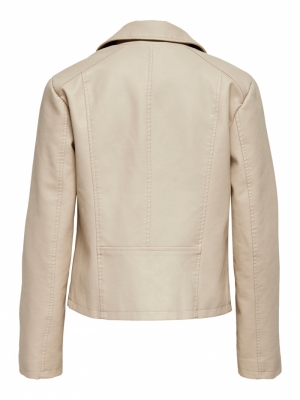 JDYSIMBA FAUX LEATHER JACKET O Cement