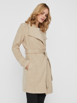 VMBRUSHEDDORA 3-4 JACKET BOOS Silver Mink/MEL