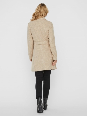 VMBRUSHEDDORA 3-4 JACKET BOOS Silver Mink/MEL