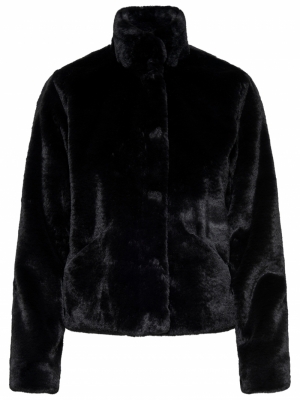 ONLVIDA FAUX FUR JACKET OTW NO Black