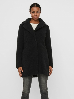 VMDONNA TEDDY 3-4 JACKET BOOS Black