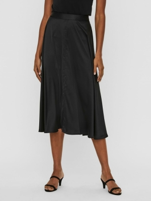 VMCHRISTAS CALF SKIRT EXP Black