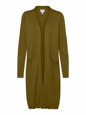 VMMURI LS LONG CARDIGAN VMA Fir Green