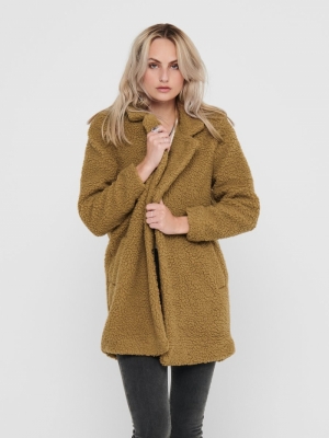 ONLAURELIA SHERPA COAT OTW Toasted Coconut