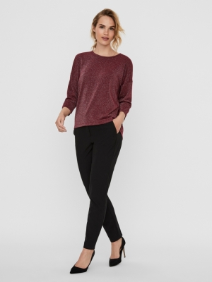 VMFERN 3-4 WIDE TOP JRS Cabernet/SILVER