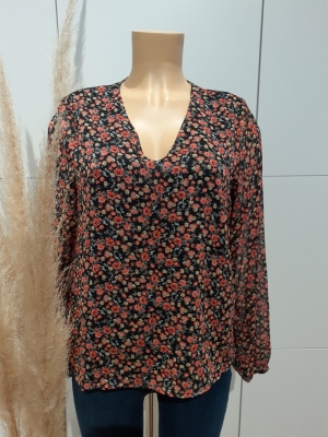 VMLILO L-S V-NECK TOP EXP LCC Black/RED YELLO