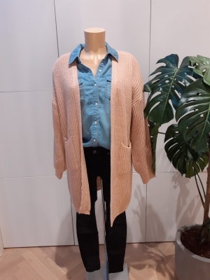 cardigan dj85 lang roze