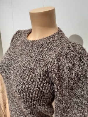VMPEPPER LS O-NECK BLOUSE GA Chocolate Plum/