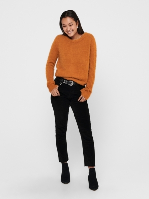 JDYPLEXI L-S PULLOVER KNT Leather Brown