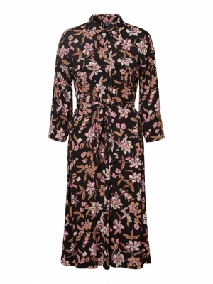 VMFILIPPA 34 CALF DRESS WVN Wild Rose/FILIP