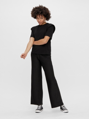 PCRINA MW WIDE PANT Black
