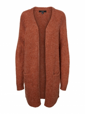 VMNOMA LS O-NECK CARDIGAN COLO Auburn/MELANGE