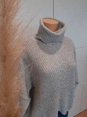 JDYNAGEEM MEGAN L-S ROLLNECK P Cloud Dancer/W