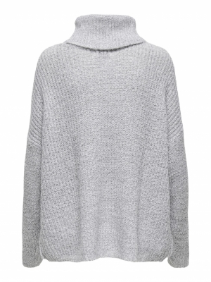 JDYNAGEEM MEGAN L-S ROLLNECK P Cloud Dancer/W