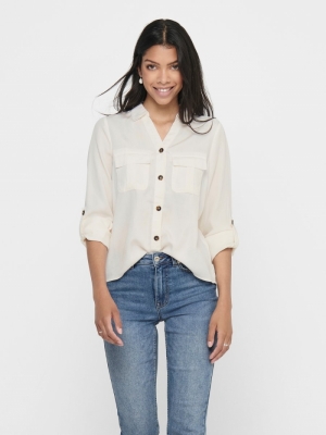 ONLKAJA LS SHIRT WVN Cloud Dancer