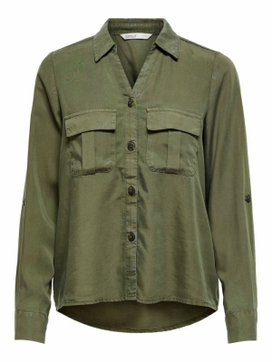 ONLKAJA LS SHIRT WVN Grape Leaf