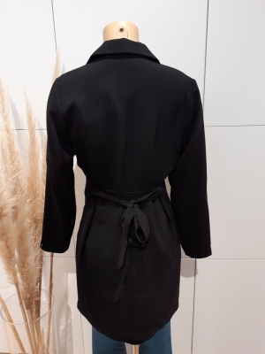JDYSOUL L-S LONG BLAZER WVN Black