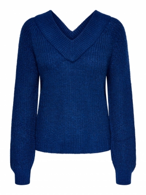 JDYNOLIA MEGAN L-S OFFSHOULDER Estate Blue/MEL