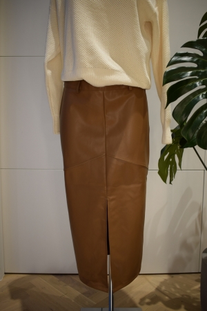 ONLRUMA SKIRT PU Warm Sand