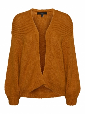 VMMABY LS OPEN CARDIGAN LCS RE Buckthorn Brown
