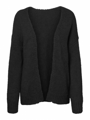 VMDARYA LS OPEN CARDIGAN REP L Black