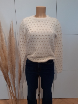 VMPOILU DOT LS BLOUSE LCS Birch/W. GOLD L