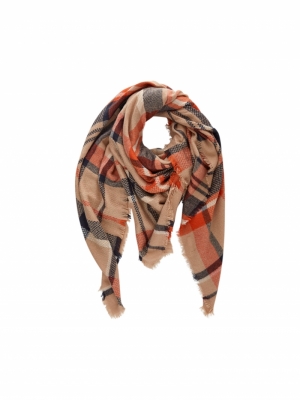 PCREGGIE SQUARE SCARF Fog